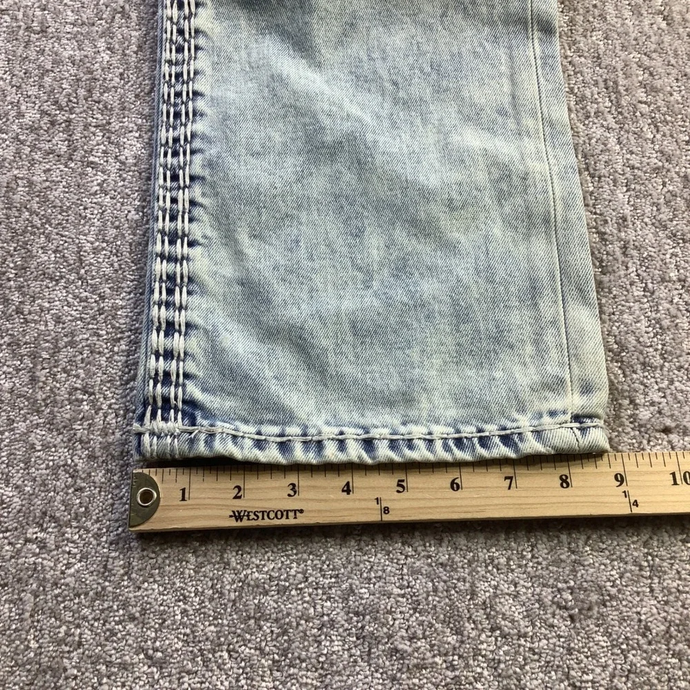 True‎ Religion Ricky Super QT NF Relaxed Straight Jeans Light Wash 36 x 32.5 NWT
